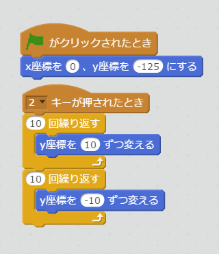 等速ジャンプのスクリプト