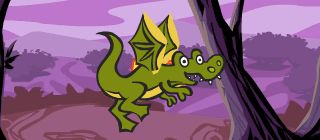 ほのおがドラゴンで隠されている