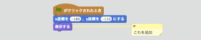 スプライトを表示するスクリプト
