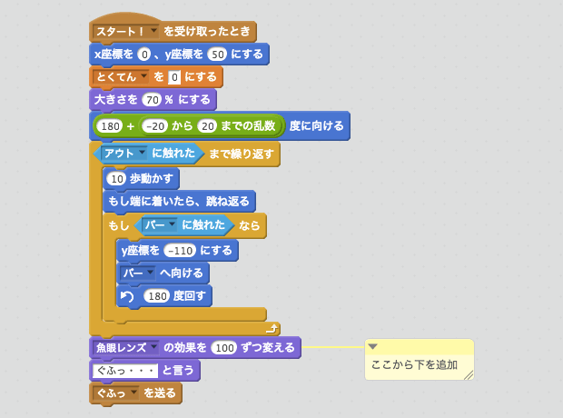 ねこがタコスにあたったときのスクリプト