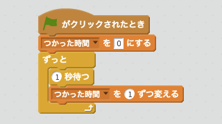 つかった時間を増やすスクリプト