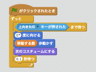 上に動かすスクリプト